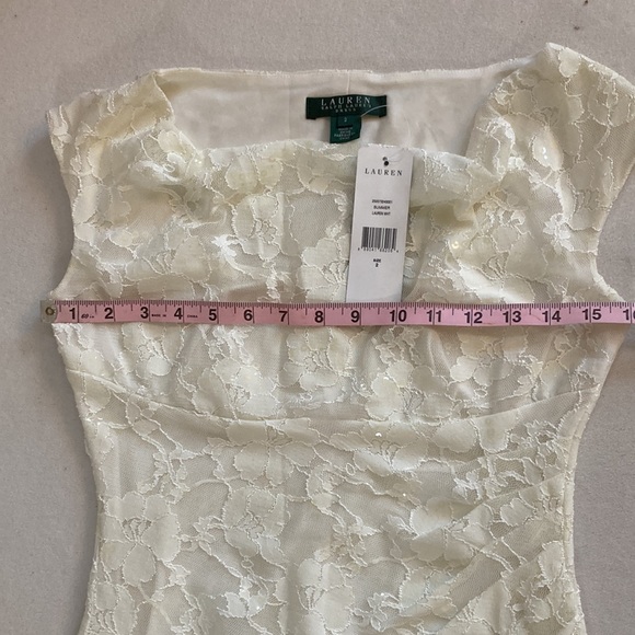NWT Ralph Lauren Ivory sequined dress. - Picture 4 of 6